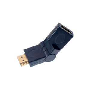 Переходник HDMI(M) - HDMI(F) Perfeo поворотный 360° (black)