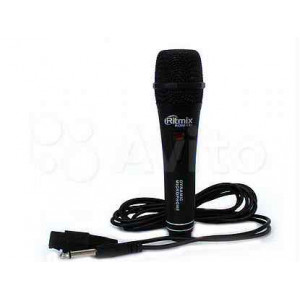 Микрофон RITMIX RDM-131, чёрный. Для вокала. Пластиковый корпус. Съёмный шнур. Шнур: 3 м