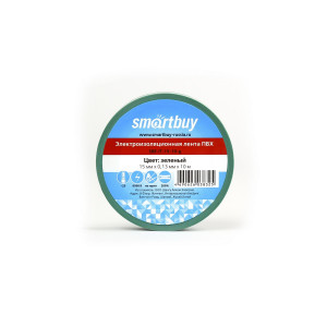 Изолента Smartbuy, 0.13х15мм, 10 метров, синяя (SBE-IT-15-10-db)