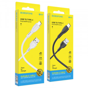 USB кабель Borofone BX51 Triumph Lightning 1m (black)