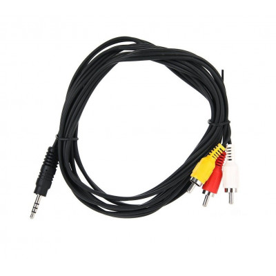 Кабель соединительный TELECOM 3.5 Jack (M) / 3 RCA (M), 2 м