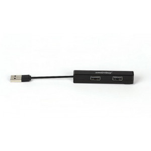 USB - Xaб Smartbuy 4 порта, чёрный (SBHA-408-K)