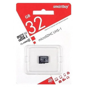 Карта памяти MicroSD  32GB  Smart Buy Class 10 UHS-I без адаптера