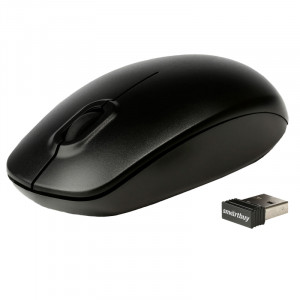 Мышь Smartbuy ONE 300AG-K, черная,  беспроводная