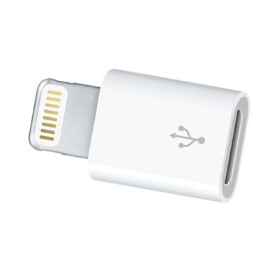 Адаптер OXION OX-ADP002WH для iPhone 5/5S/5C, Lightning (M) -Micro-USB (F), белый