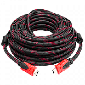 Кабель HDMI в оплётке 1.4V 15m (black - red)