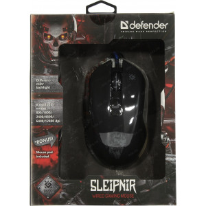 Проводная игровая мышь DEFENDER Sleipnir GM-927 6 кнопок,12800dpi
