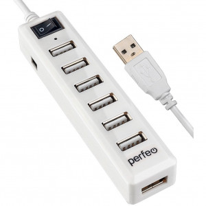 USB hub Perfeo PF-H034 7 портов (white)