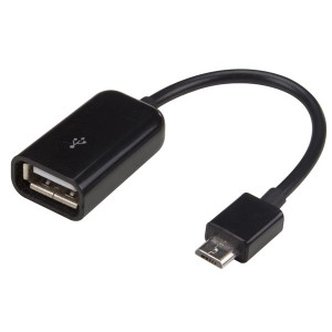 Переходник OTG to MicroUSB SK-07 10cm (black)