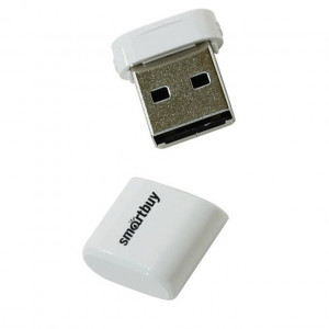 Флеш-накопитель USB  4GB  Smart Buy  Lara  белый