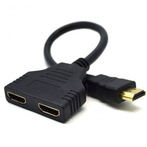 Адаптер-разветвитель HDMI Splittle 1F/2M 30см (black)