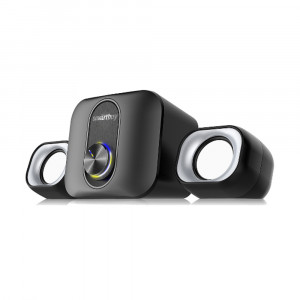 Акустическая система 2.1 Smartbuy ORION, Bluetooth, 12Вт, LED-подсветка, черная (SBA-4400)