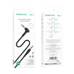 AUX кабель Borofone BL10, угловой, 1м (black)