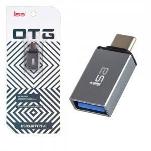 OTG переходник ISA G-01 USB3.0- Type-C, блистер (silver)