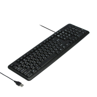 Клавиатура DEFENDER HB-420, полноразм., черный, USB, 1,5м