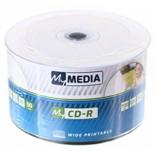 Диск CD-R MyMedia 700Mb 52x Pack wrap (50шт) Printable