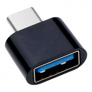 OTG переходник FaizFull FP17 USB3.0-Type-C, металл (чёрный)