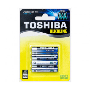 Элемент питания TOSHIBA LR03 4BL 4/card