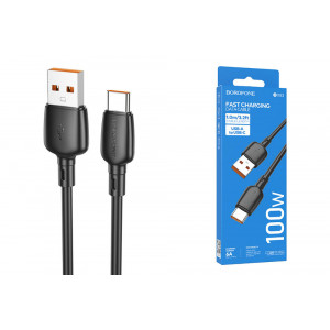 Кабель USB - TypeC BOROFONE BX93 100W (черный) 1м