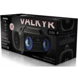 Акустическая система Smartbuy VALKYR, Bluetooth, 22 Ватт, MP3-плеер, FM-радио